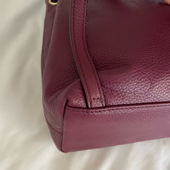 Kate Spade Small Breezy Mulberry Street Backpack Burgundy / Purple - Picture 13 of 16